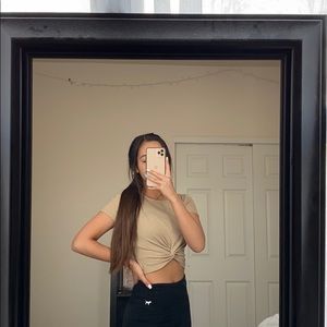 nude crop top from forever 21